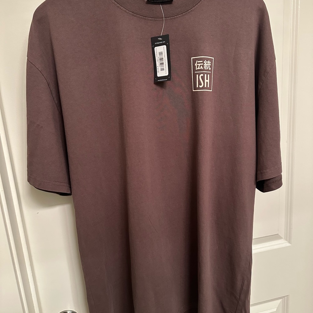 Island Snow Hawaii ISH - Brown Graphic T-Shirt NWT, large